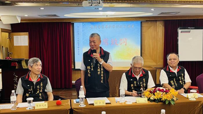 第三屆第一次理監事聯席會議副會長林文瑞致詞